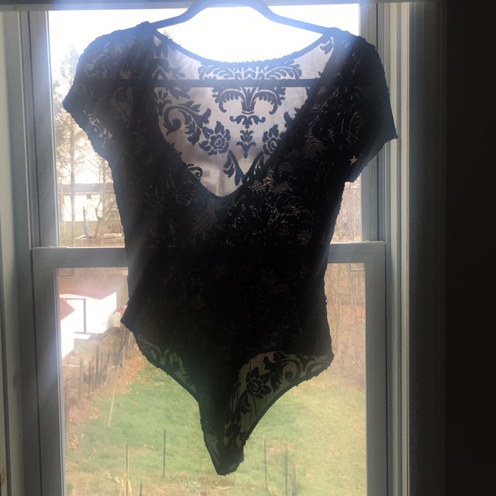 Raised Velvet Leotard